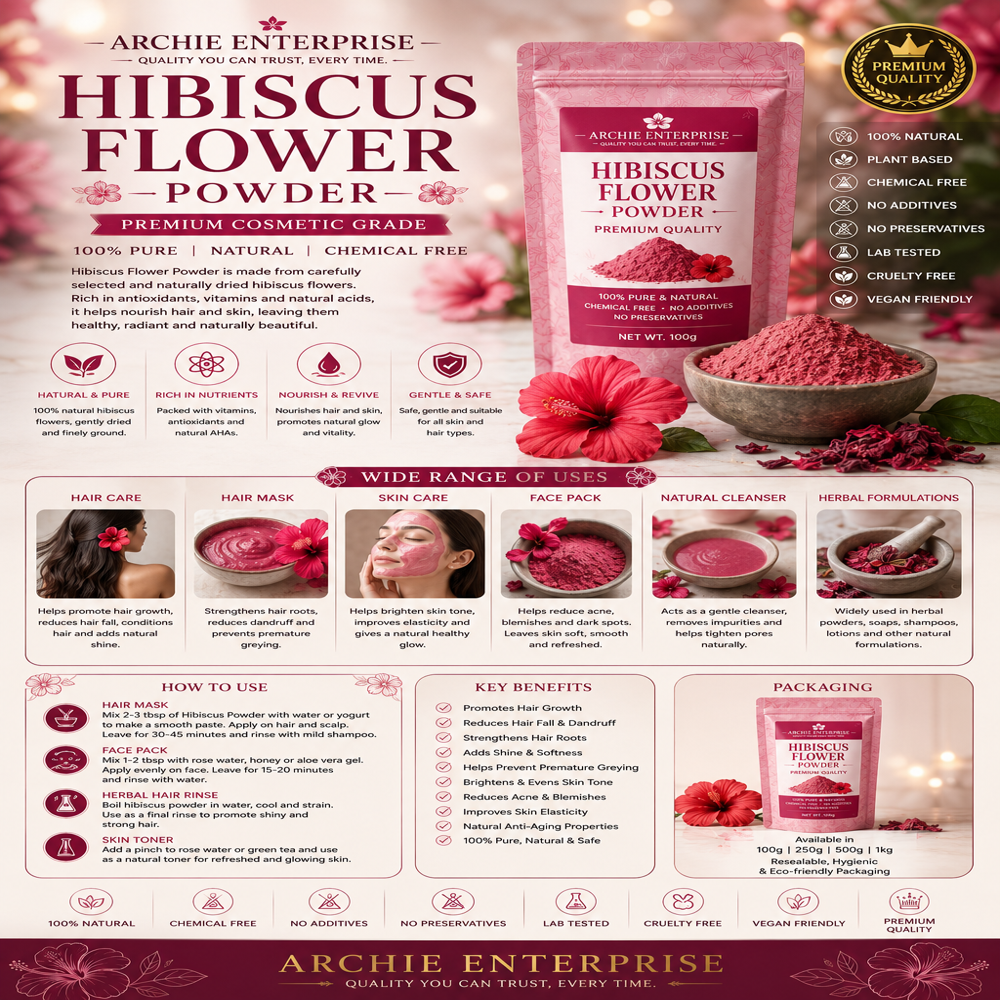 Hibiscus flower powder