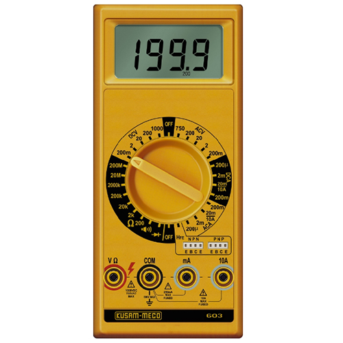 Model 603 3 Digit 1999 Counts Digital Multimeter