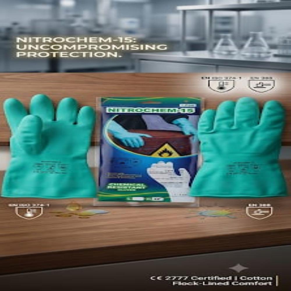 Nitrochem-15 Nitrile Rubber Gloves