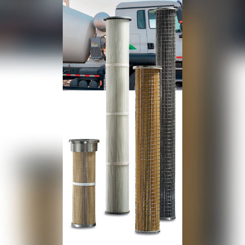 Incineration plants Filter Cartridges Dia 150, 228, 327 mm Hot Gas Filtration