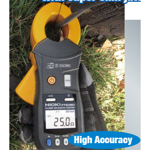 FT6380, FT6381 Clamp On Earth Tester