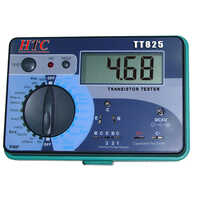 Tt 825 Digital Transistor Tester - High Impact Plastic, 130x70x30mm | Multi-function Testing, Large 3-inch Lcd, Rotary Switch