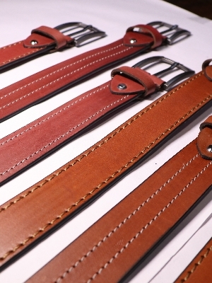 Hand Print Belt - Belt Material: Genuine Leather