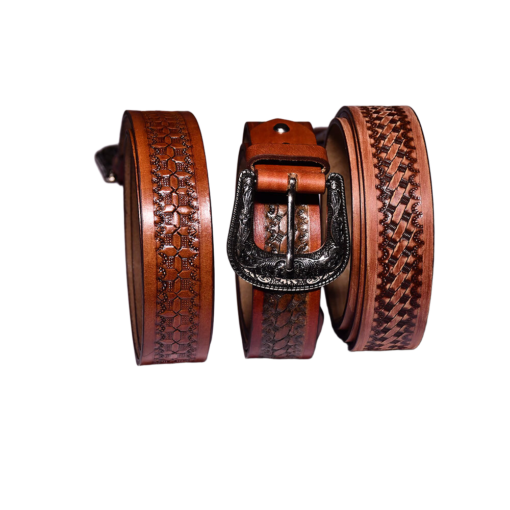 Tooning Basket Belt - Belt Material: Genuine Leather