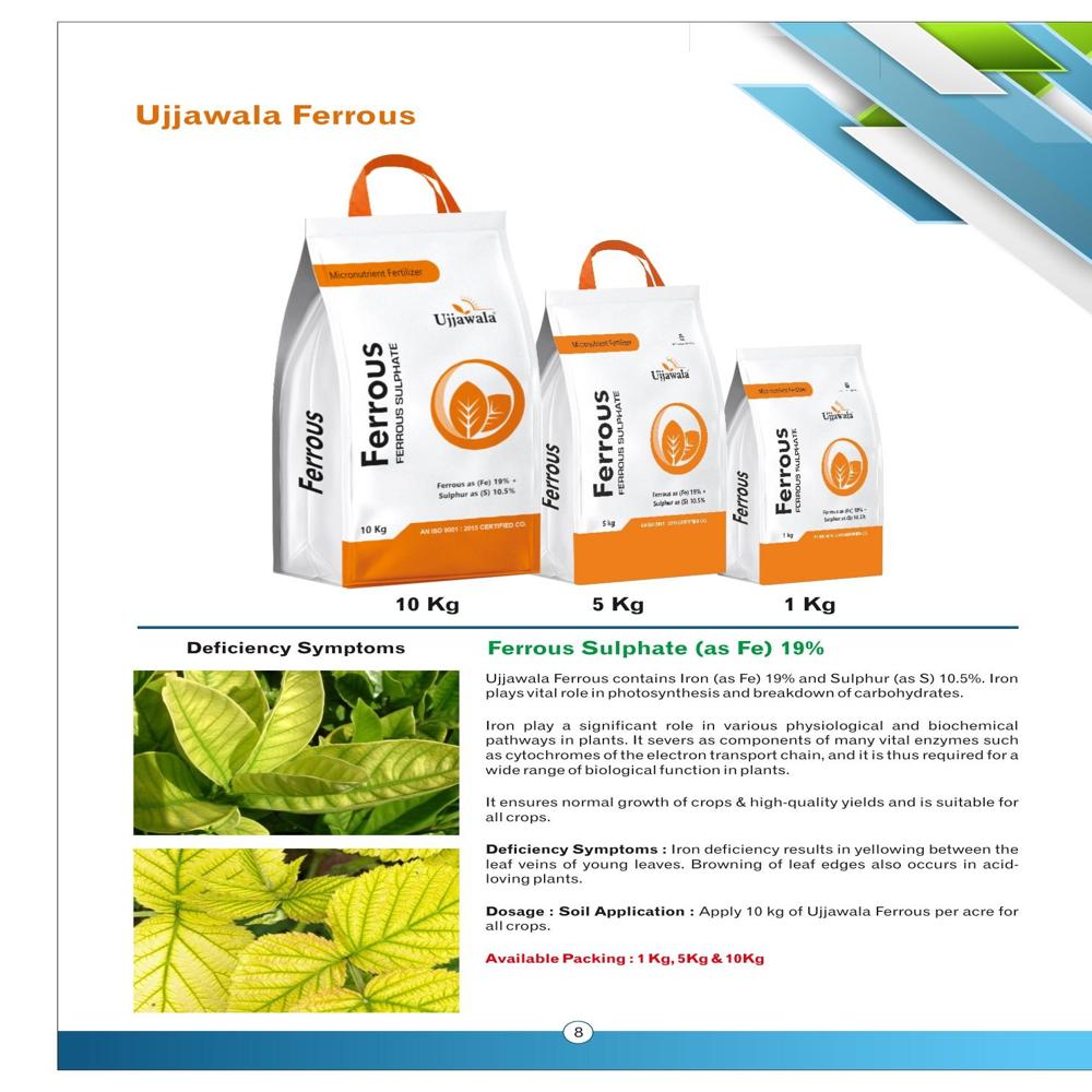 Ferrous Sulphate (As Fe) 19% - Application: Agriculture