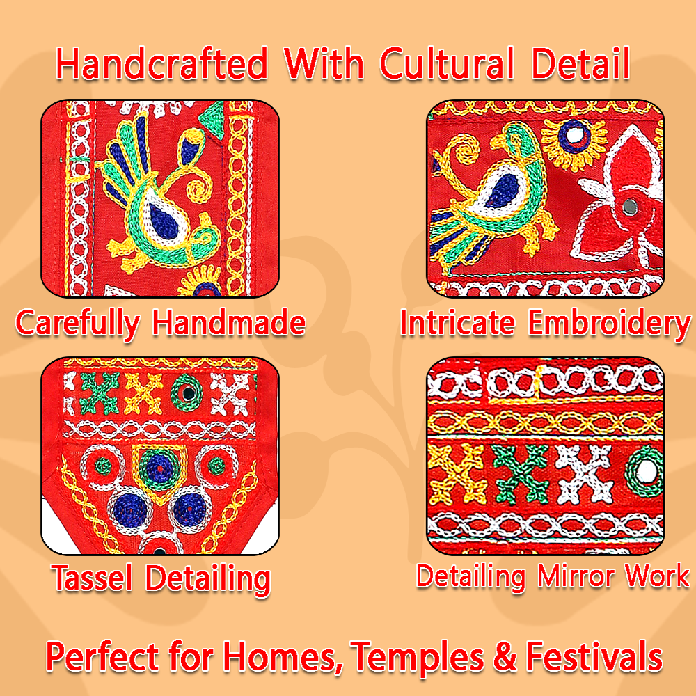 KRISHNA HANDLOOM Home Entrance Toran for Indian Home Decor D 15