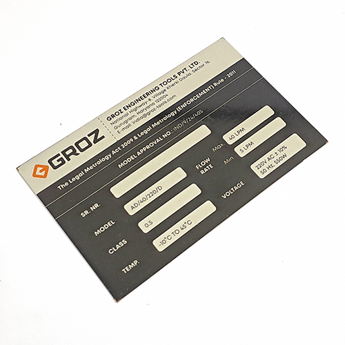 Anodized Metal Plates Sticker