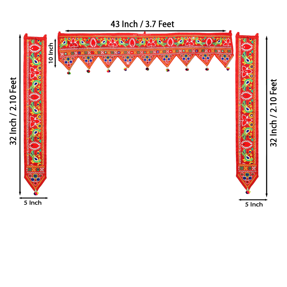 KRISHNA HANDLOOM Festival Toran for Indian Home Decor D 16