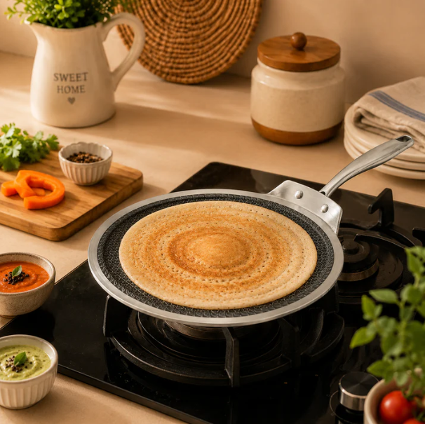 Vinod Platinum SAS PRO Flat Multi Purpose Tawa 28 cm 