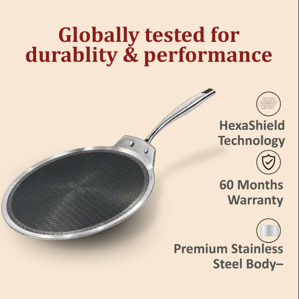 Vinod Platinum SAS PRO Flat Multi Purpose Tawa 30 cm