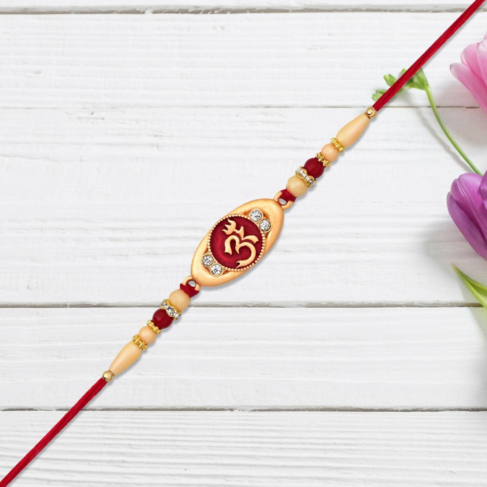 Spiritual Om Rakhi Auspicious Sacred Protection for Brothers