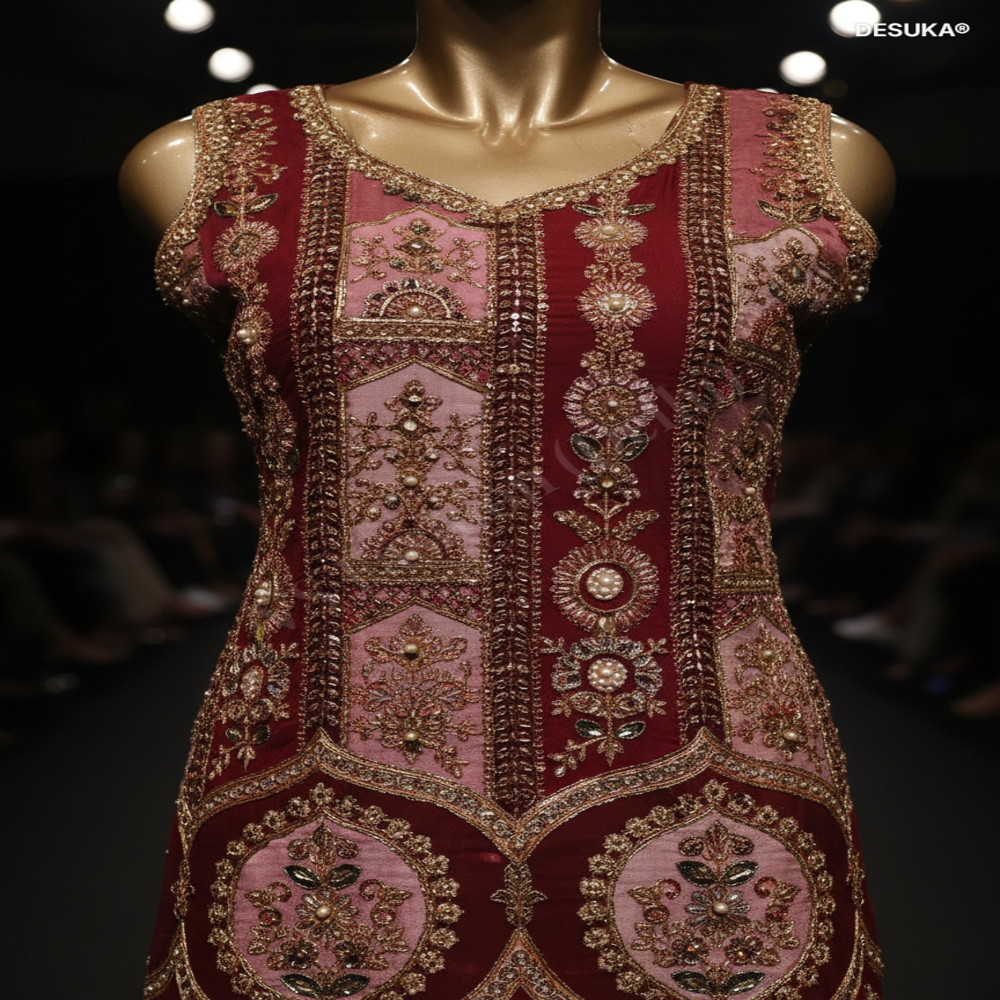 PL-20006_Designer Chinnon Chiffon Palazzo Suit