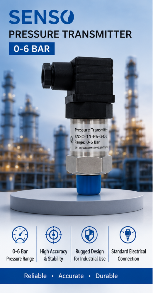SENSO PRESSURE TRANSMITTER 0-6 BAR