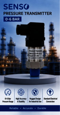 SENSO PRESSURE TRANSMITTER 0-6 BAR