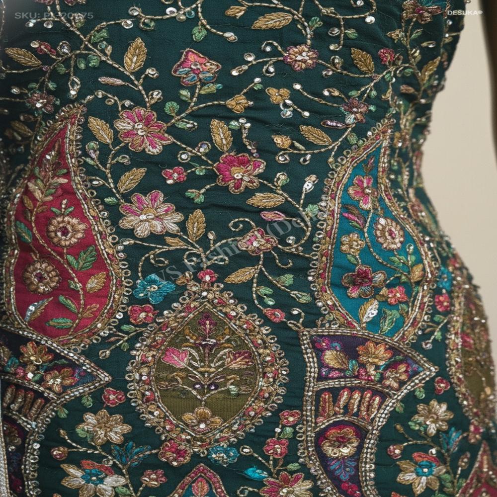 PL-20075 Embellished Palazzo Suit Set