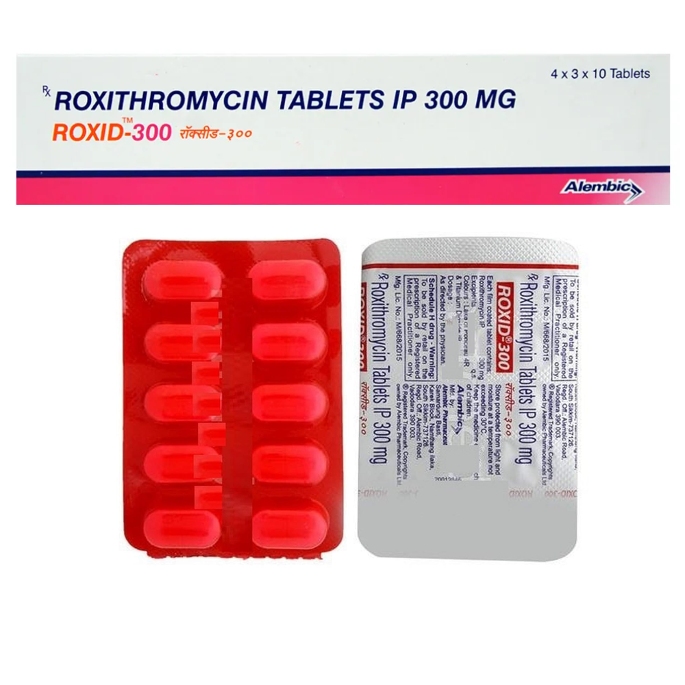 Roxid 300mg Roxithromycin Tablets - Drug Type: General Medicines