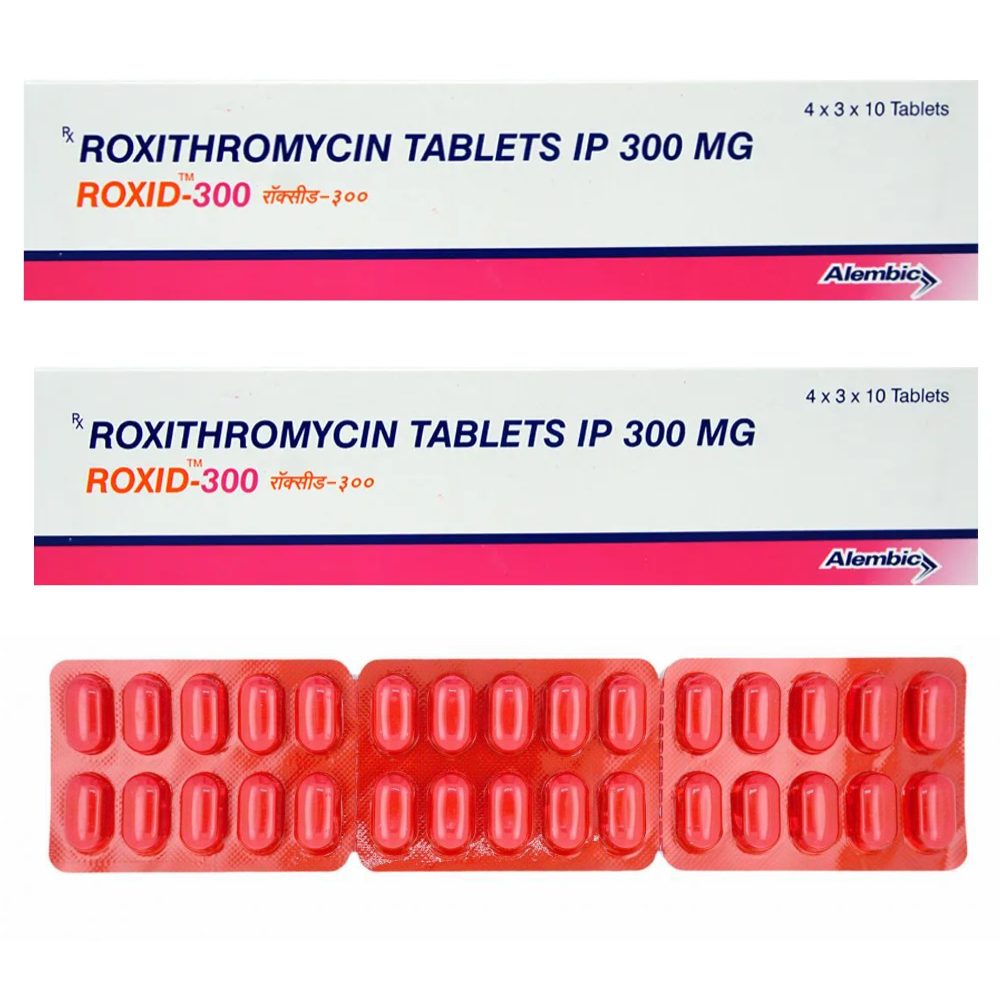 Roxid 300mg Roxithromycin Tablets - Drug Type: General Medicines