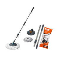 Klyntec Mehtal Handle  103 Spin Mop Handle Set Heavy - 3 Part (with Sleeves) - Application: Floor Cleanning