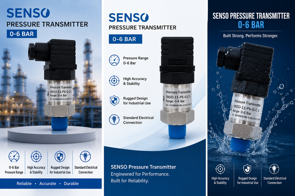SENSO PRESSURE TRANSMITTER 0-6 BAR