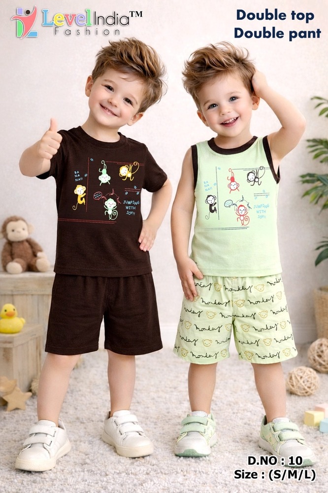 10 Kids Comfort Double Top And Pant Set