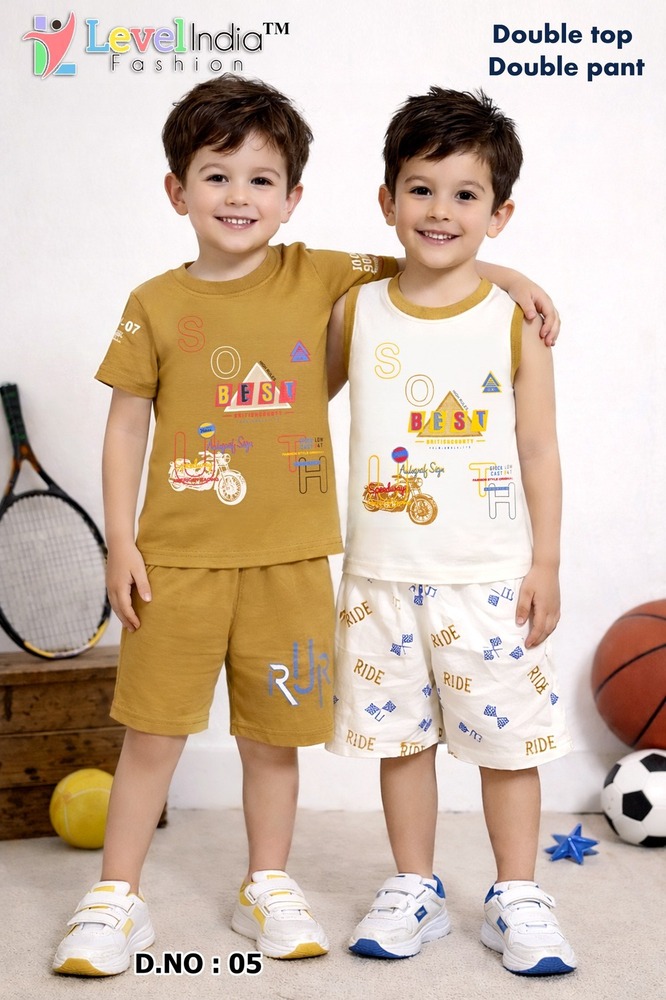05 Smart Kids Double Top And Pant Set