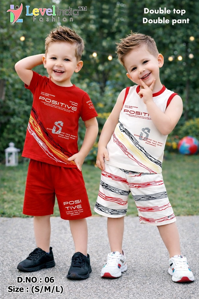 06 Kids Classic Double Top And Pant Set
