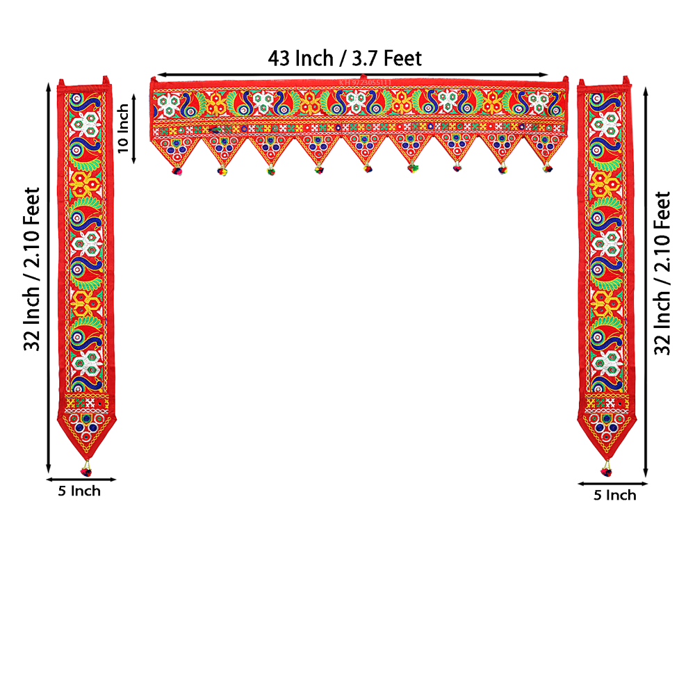 KRISHNA HANDLOOM Home Entrance Toran for Home Decoration E 13