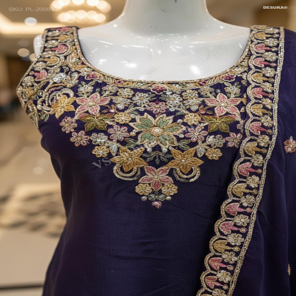 PL-20093 Premium Fendi Luxe Sharara Suit