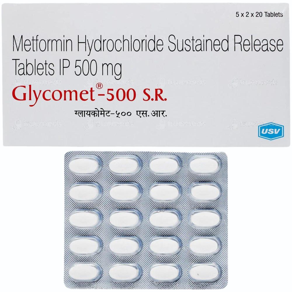500 mg Metformin Hydrochloride Sustained Release Tablets IP