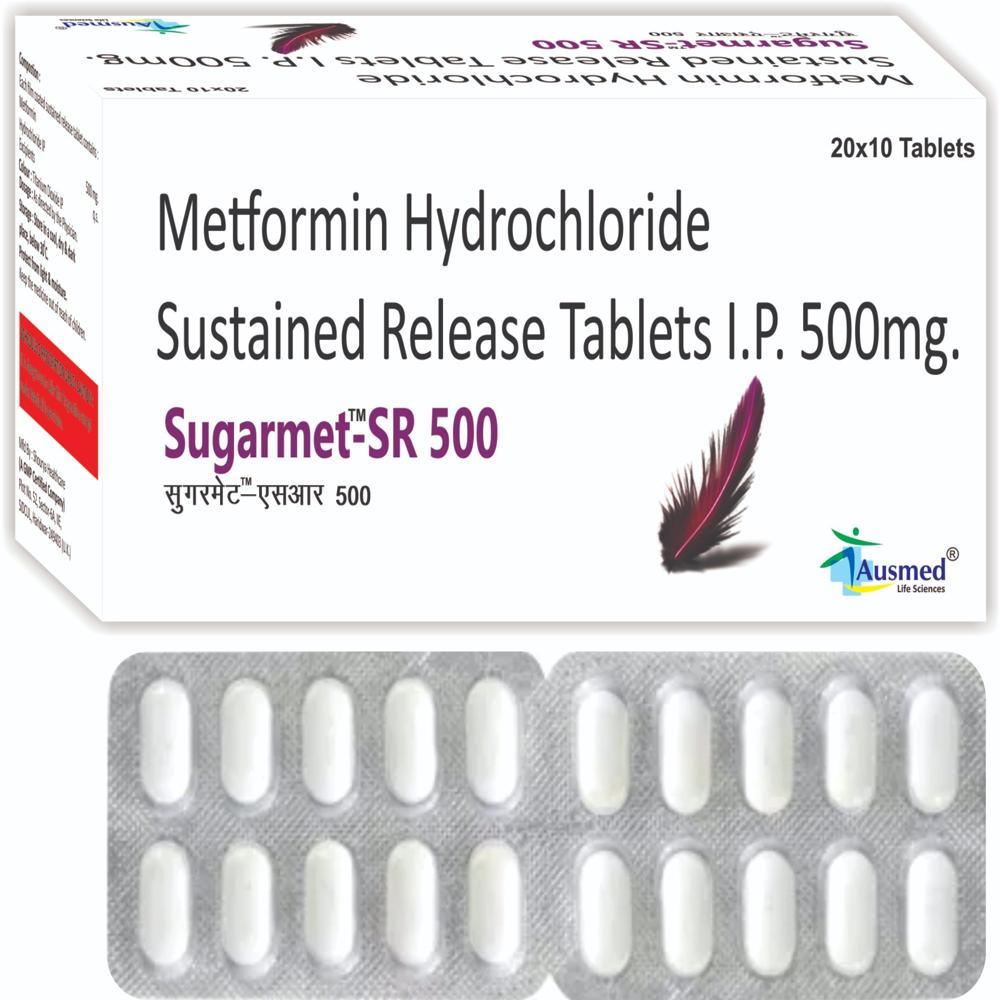 500 mg Metformin Hydrochloride Sustained Release Tablets IP