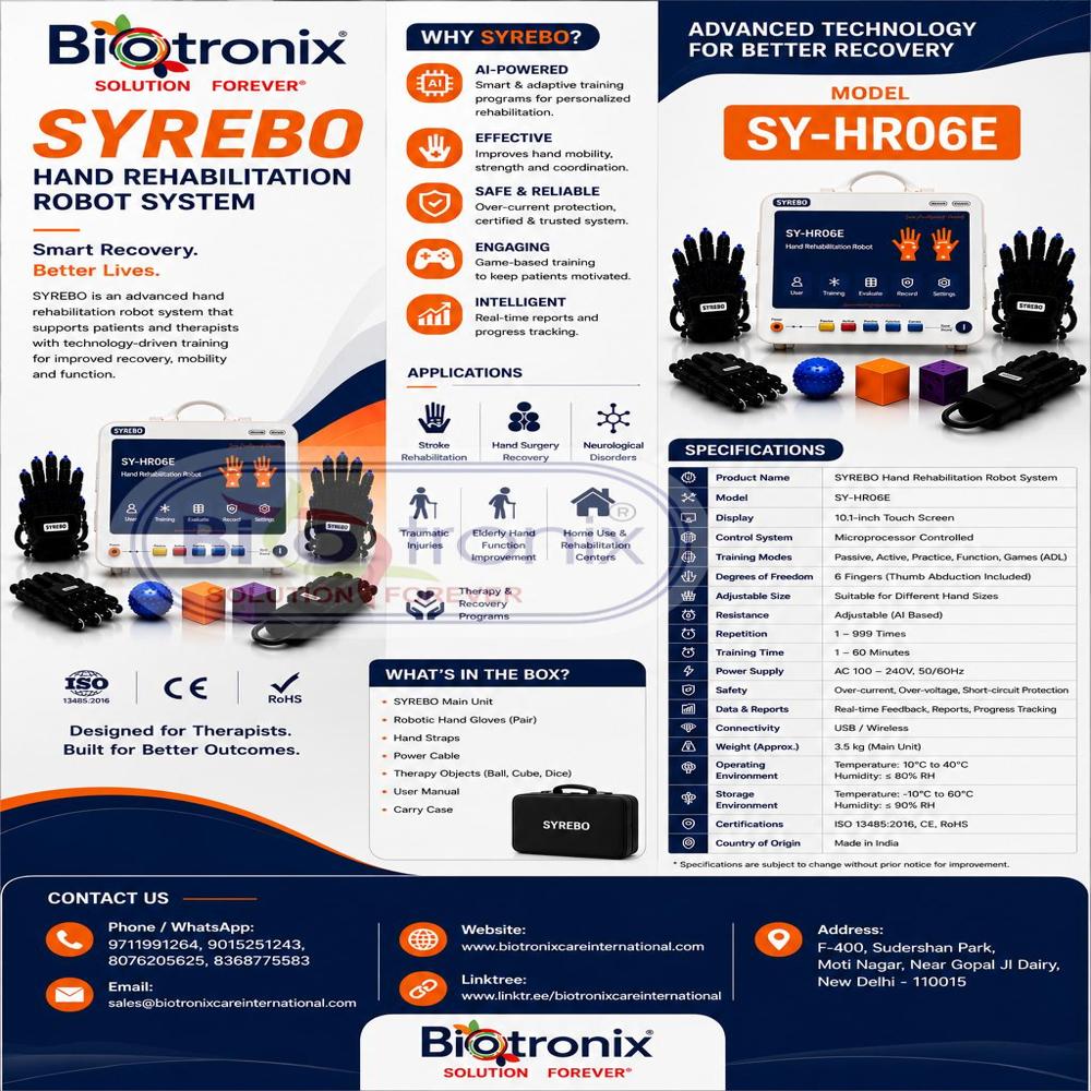 Medical Grade Soft Robotic Glove for Hand Rehabilitation