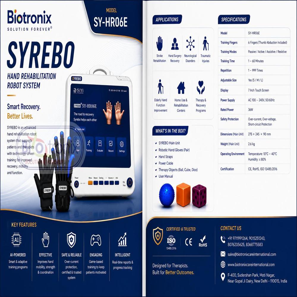 Medical Grade Soft Robotic Glove for Hand Rehabilitation