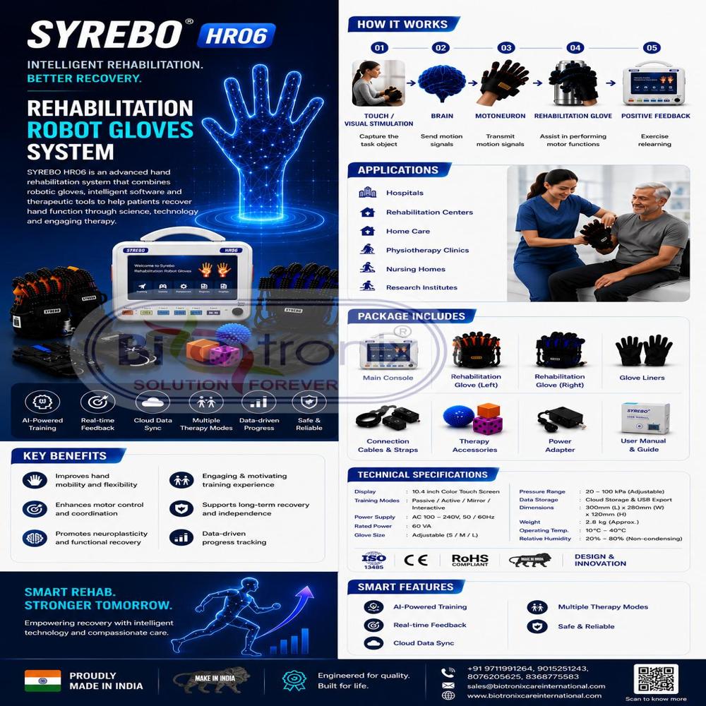 Medical Grade Soft Robotic Glove for Hand Rehabilitation