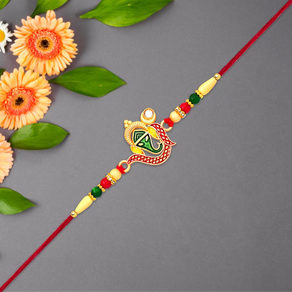 Ganpati Rakhi  Handcrafted Traditional Symbol of Protection