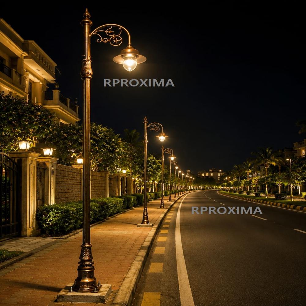 decorative street light  pole  (garden pole )