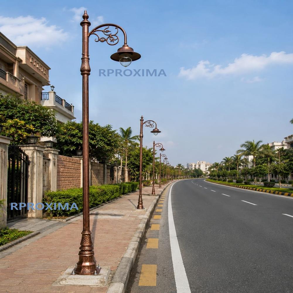 decorative street light  pole  (garden pole )