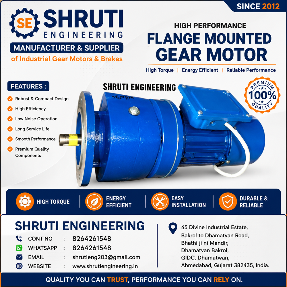 Helical Gearbox with AC Brake Motor
