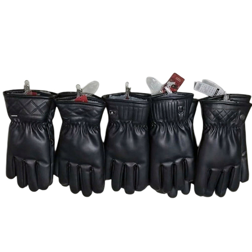Leather Gloves - Color: Black