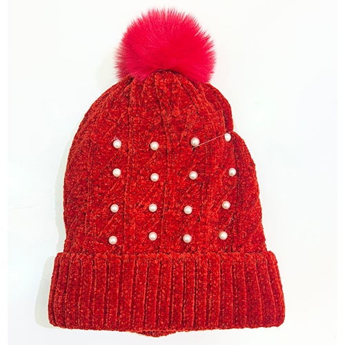 Winter Ladies Pom Pom Caps