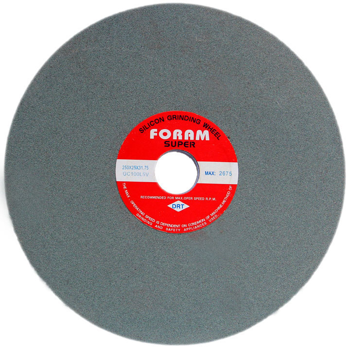 Silicon Carbide Grinding Wheel - Vitrified Bond, 200x25x31.75mm, Greenish Grey | High Cutting Efficiency, Low Heat Generation, Long Service Life