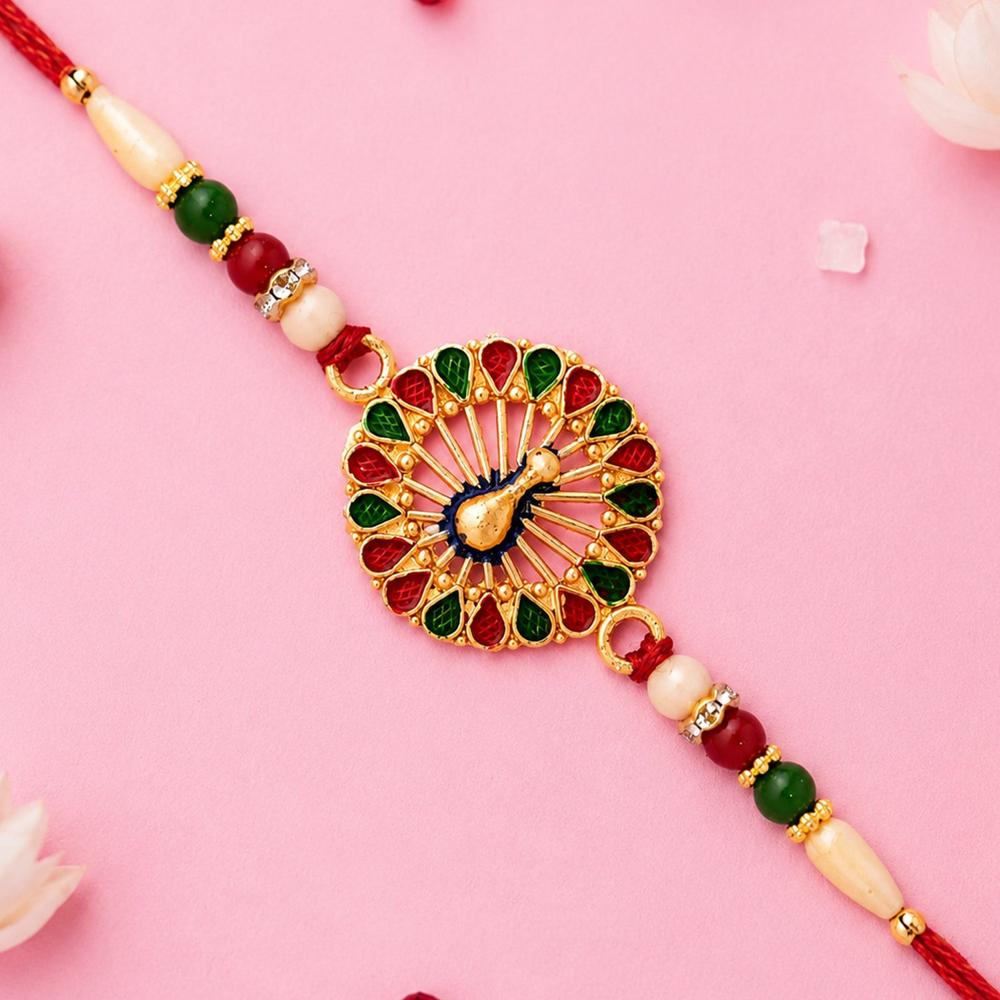 Vinayak Vrat Rakhi  Designer Ganesha Thread for Brothers