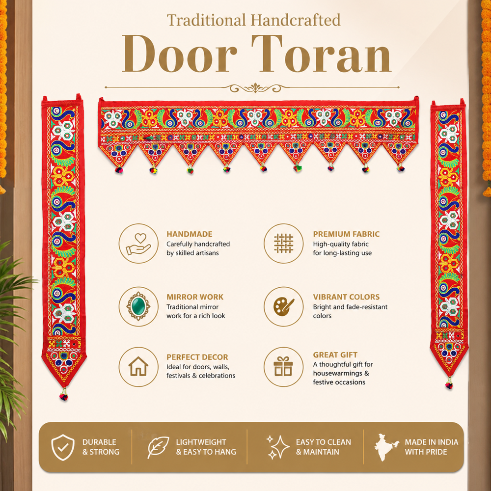 KRISHNA HANDLOOM Festival Toran for Main Door Decor E 24