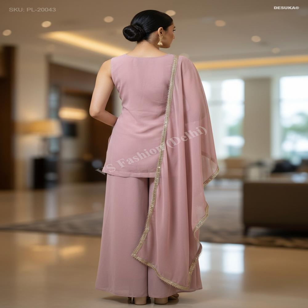 PL-20043 Premium Georgette Palazzo Suit