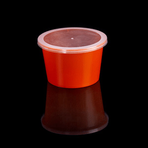 500 ml Red Round Containers