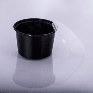 500 ml Black Round Containers