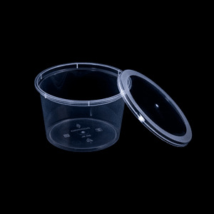 500 ml Transparent Round Containers