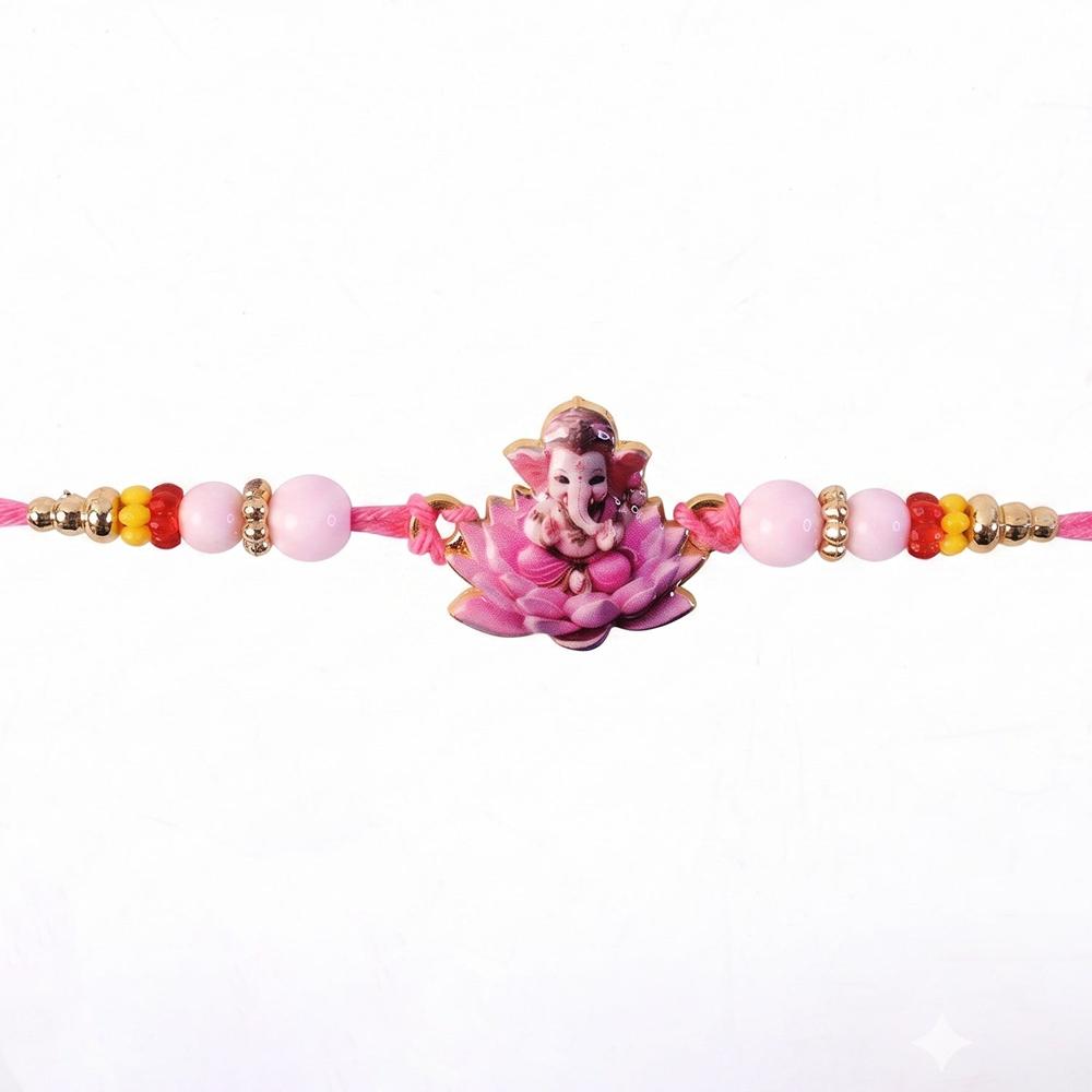 Lord Ganesha Rakhi  Divine Blessings & Elegant Design