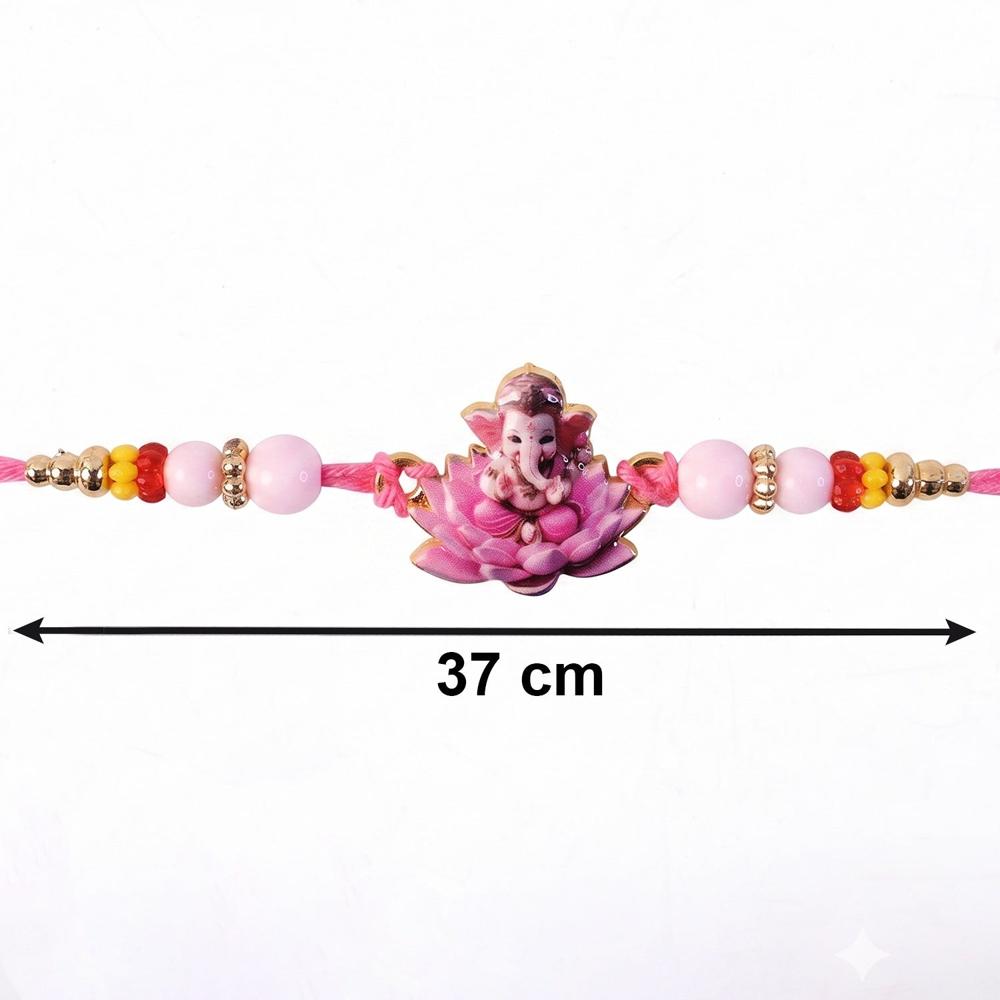 Lord Ganesha Rakhi  Divine Blessings & Elegant Design