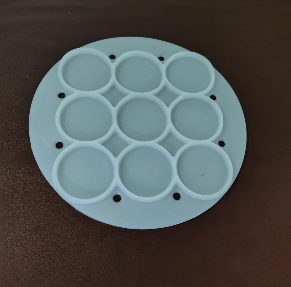 Coin Khakhra Die - Color: White