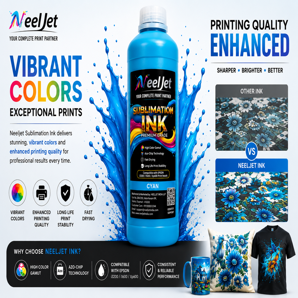 Neeljet Premium sublimation ink Cyan
